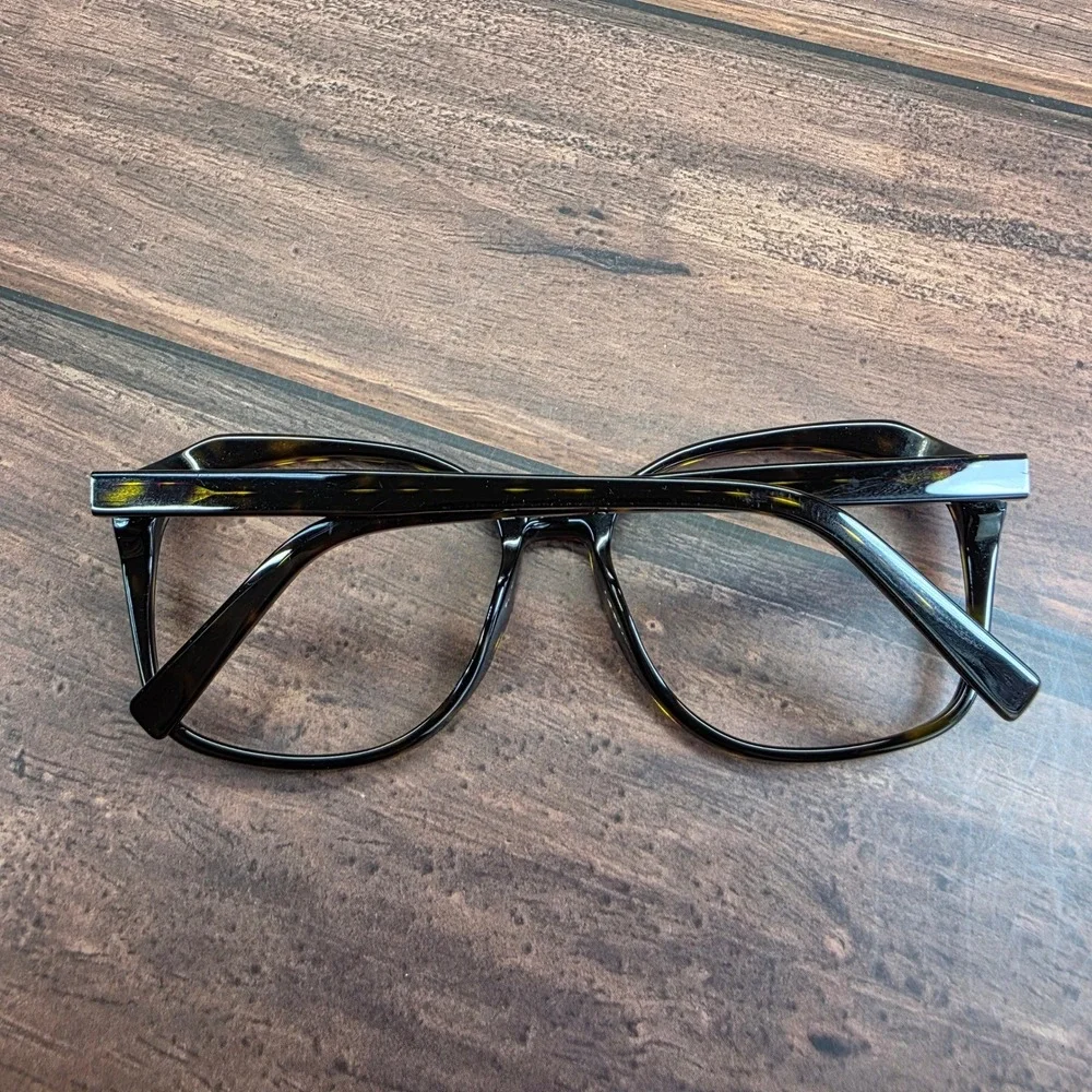 Warby Parker Nancy W 283 Tortoise Shell Geometric Oversized Eyeglasses 57-17-140